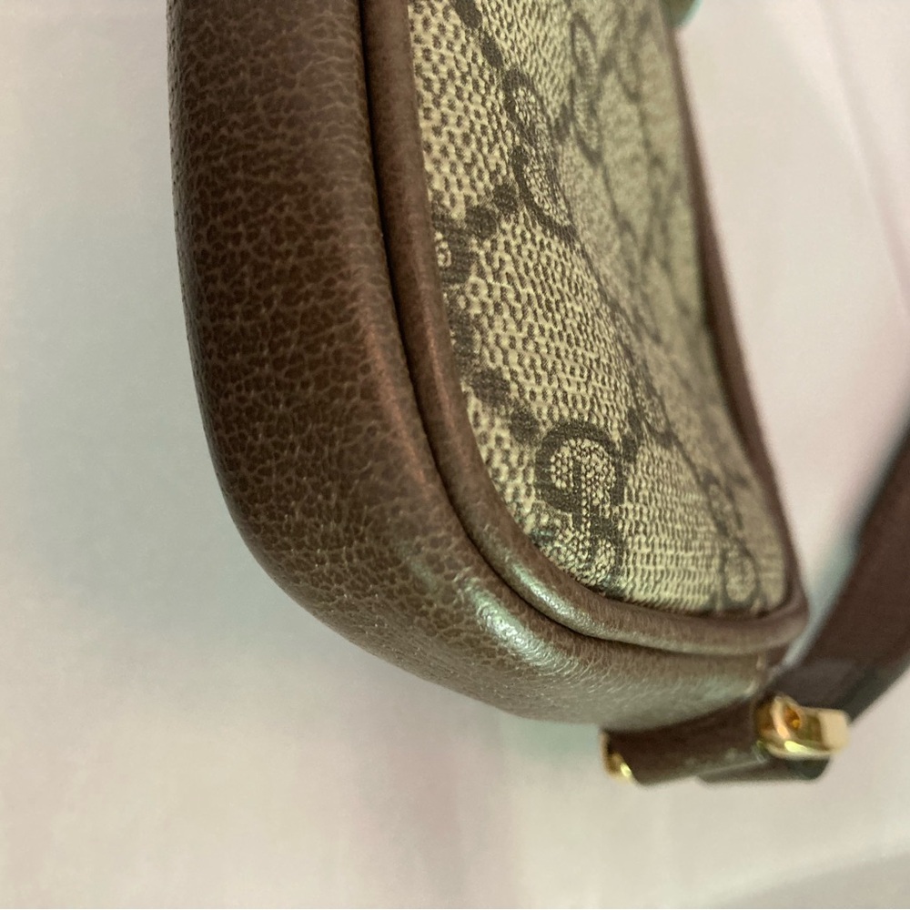 SOLD ‼️Gucci Crossbody Bag in Brown and Green with Signature Monogram - Picture 12 of 16